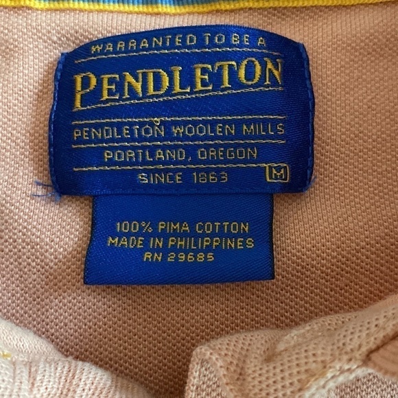 Pendleton short sleeve shirt size medium light peach - Picture 2 of 7